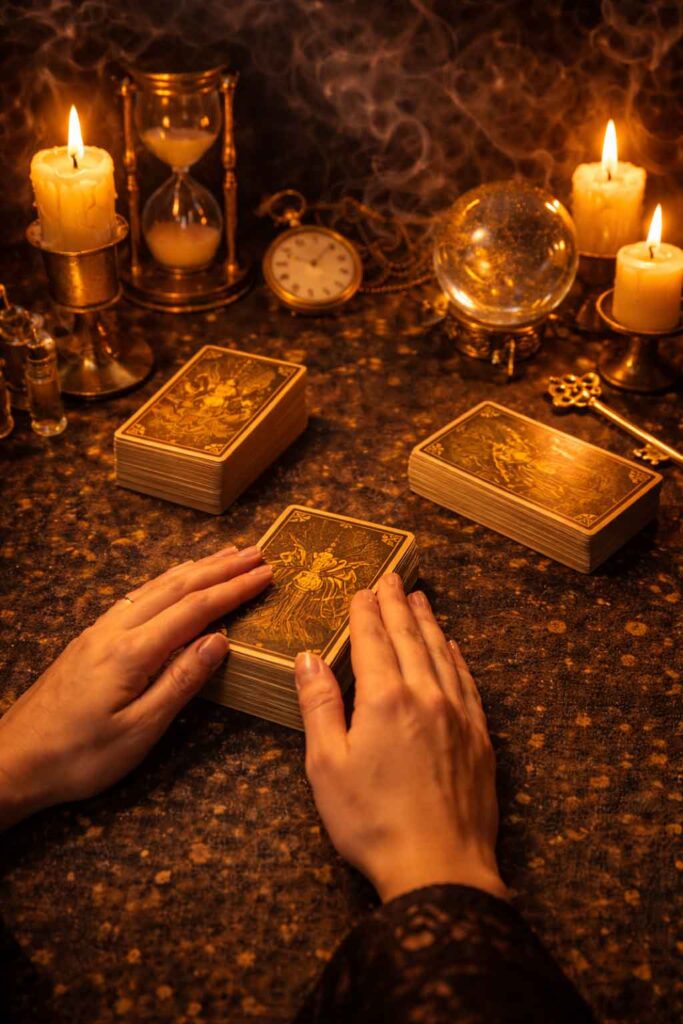 Процес онлайн консультації таролога з картами Таро